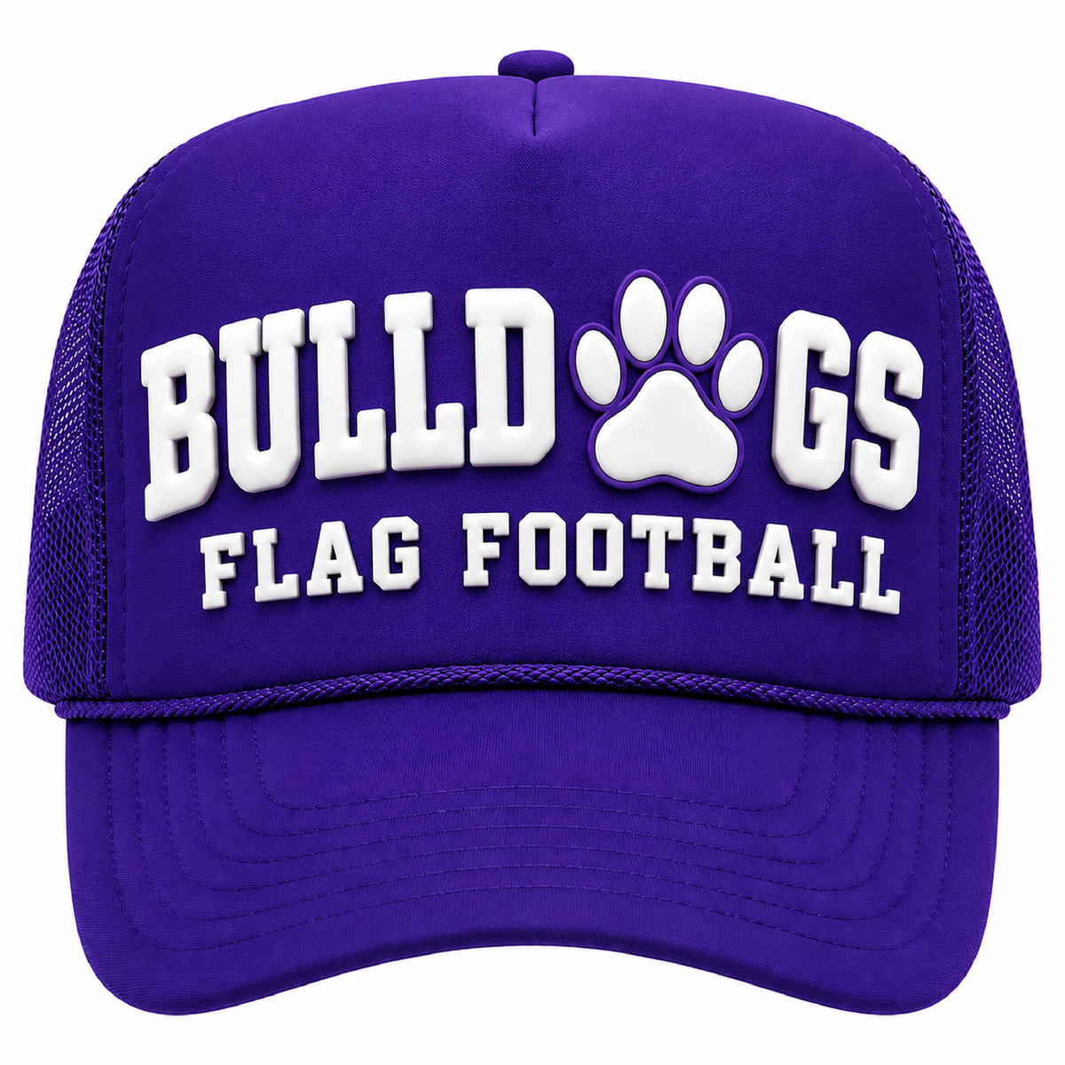17   Bulldogs Puffy Print Trucker Hat